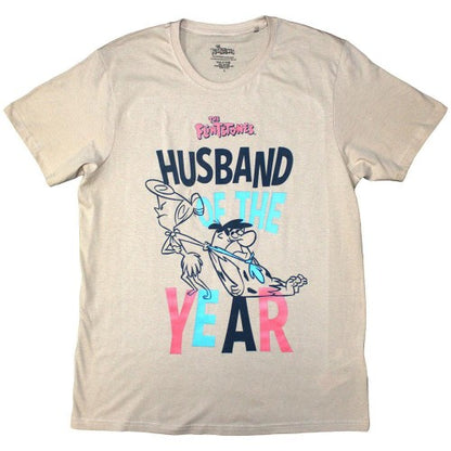 Front - The Flintstones Unisex Adult Husband Of The Year T-Shirt