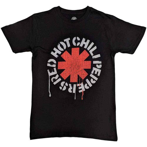 Front - Red Hot Chilli Peppers Childrens/Kids Stencil T-Shirt