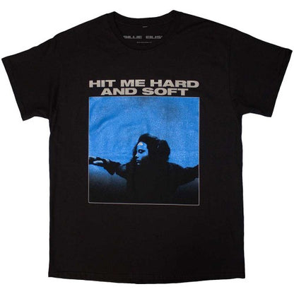 Front - Billie Eilish Unisex Adult Hit Me Hard And Soft Tracklist Back Print T-Shirt