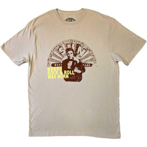 Front - Elvis Presley Unisex Adult Where R&R Was Born Sun Records T-Shirt
