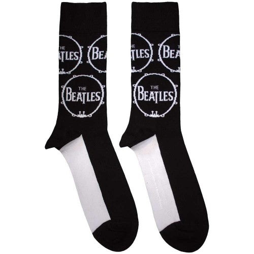 Front - The Beatles Unisex Adult Drum Logo Socks