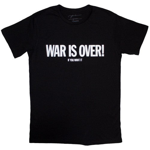 Front - John Lennon Unisex Adult War is Over T-Shirt