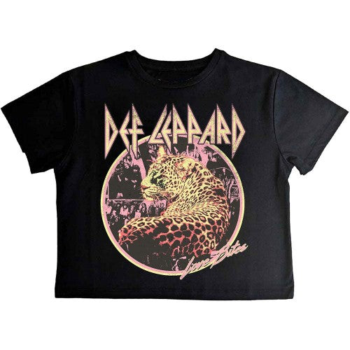 Front - Def Leppard Womens/Ladies Love Bites Crop Top