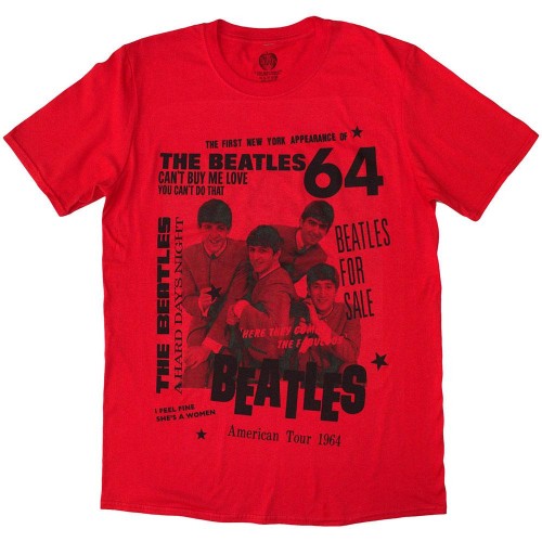 Front - The Beatles Unisex Adult 1964 T-Shirt