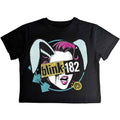 Front - Blink 182 Womens/Ladies Blind Date Crop Top