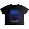 Front - Billie Eilish Womens/Ladies Hit Me Hard And Soft Lines Crop Top