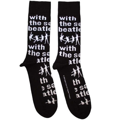 Front - The Beatles Unisex Adult With The Beatles Silhouette Socks