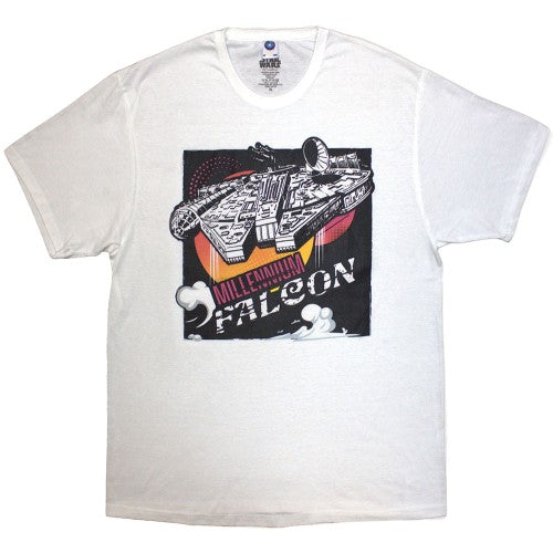 Front - Star Wars Unisex Adult Millennium Falcon T-Shirt
