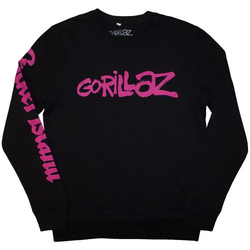 Front - Gorillaz Unisex Adult Craker Island Pazuzu Spiral Back & Sleeve Print Sweatshirt