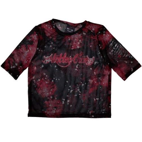 Front - Motley Crue Womens/Ladies Feelgood Mesh Crop Top