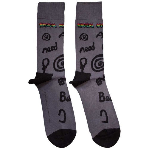 Front - The Beatles Unisex Adult Magical Mystery Tour All You Need Is Love Socks