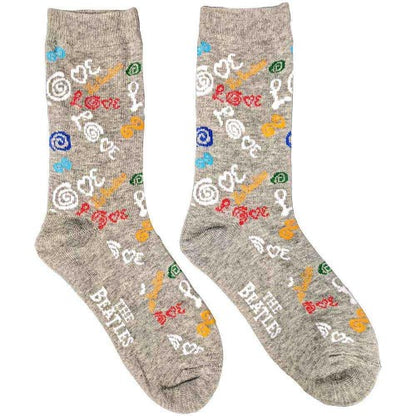 Front - The Beatles Unisex Adult Love Socks