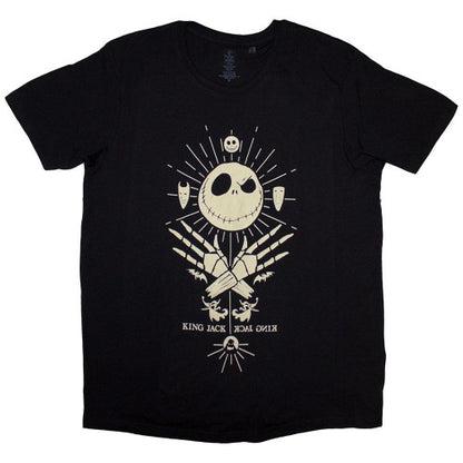 Front - The Nightmare Before Christmas Unisex Adult King Jack T-Shirt