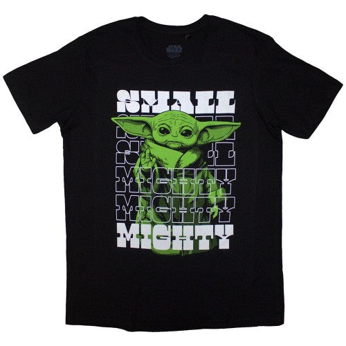 Front - Star Wars The Mandalorian Unisex Adult Small & Mighty Grogu T-Shirt