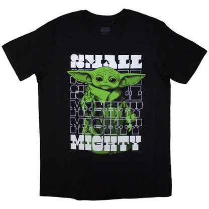 Front - Star Wars The Mandalorian Unisex Adult Small & Mighty Grogu T-Shirt