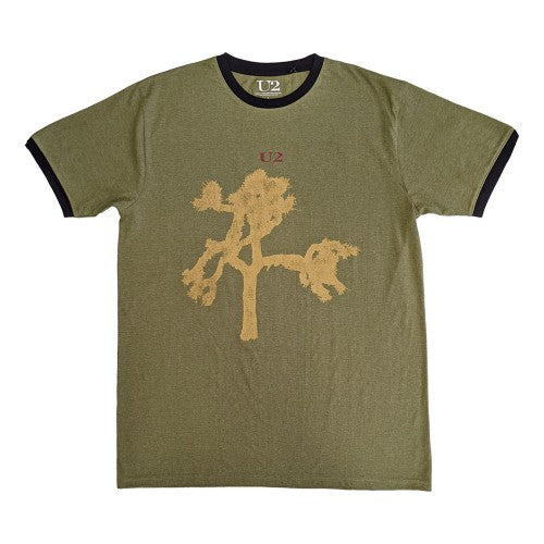 Front - U2 Unisex Adult Joshua Tree Europe 1987 Ringer T-Shirt