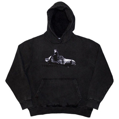 Front - The 1975 Unisex Adult Car Photo Washed Hoodie