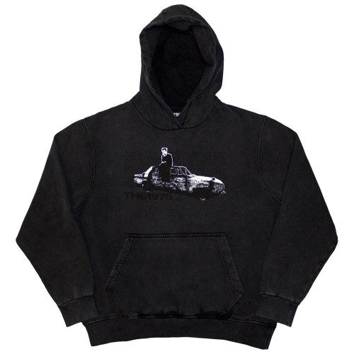 Front - The 1975 Unisex Adult Car Photo Washed Hoodie