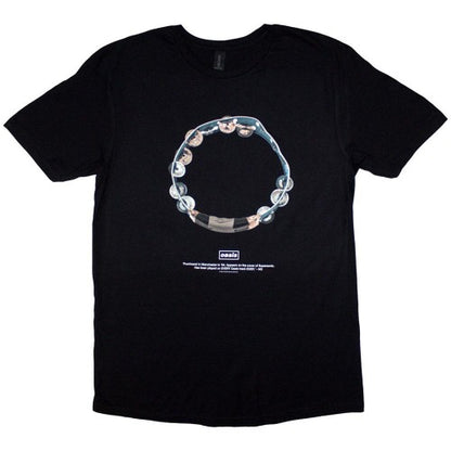 Front - Oasis Unisex Adult Definitely Maybe Tambourine T-Shirt