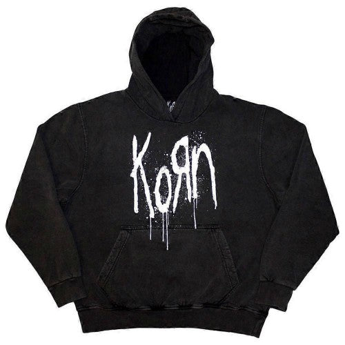 Front - Korn Unisex Adult Still A Freak Back Print Stone Wash Pullover Hoodie