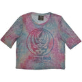 Front - Grateful Dead Womens/Ladies Concentric Skulls Crop Top