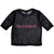 Front - Iron Maiden Womens/Ladies Logo Mesh Crop Top