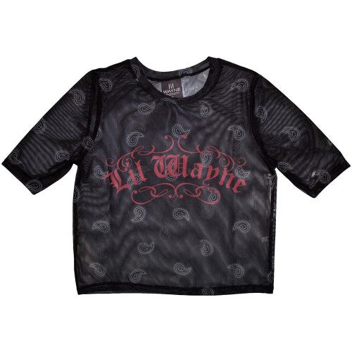 Front - Lil Wayne Womens/Ladies Script Crop Top