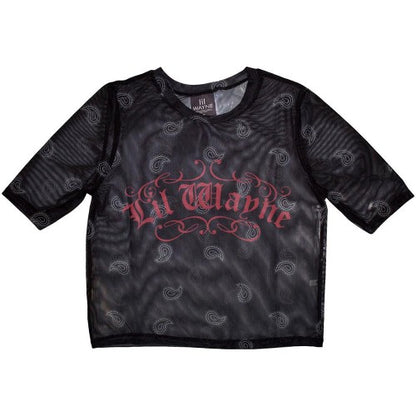 Front - Lil Wayne Womens/Ladies Script Crop Top