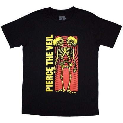 Front - Pierce The Veil Unisex Adult Wavy Skeleton T-Shirt