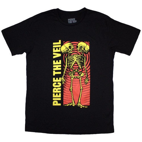 Front - Pierce The Veil Unisex Adult Wavy Skeleton T-Shirt