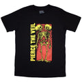Front - Pierce The Veil Unisex Adult Wavy Skeleton T-Shirt