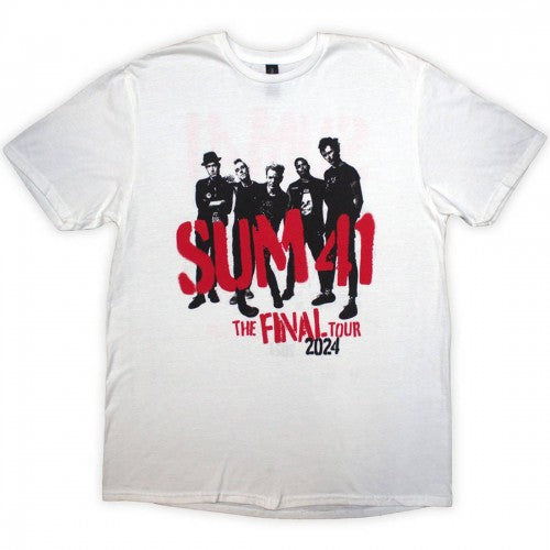 Front - Sum 41 Unisex Adult Tour ´24 Spray Paint Back Print T-Shirt