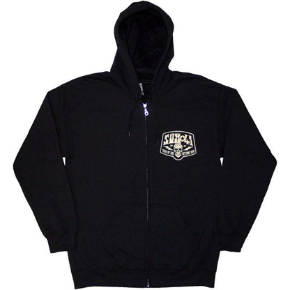 Front - Sum 41 Unisex Adult Tour ´24 Pocket Logo Back Print Full Zip Hoodie