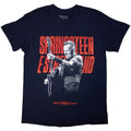 Front - Bruce Springsteen Unisex Adult Tour ´24 Guitar Photo Back Print T-Shirt