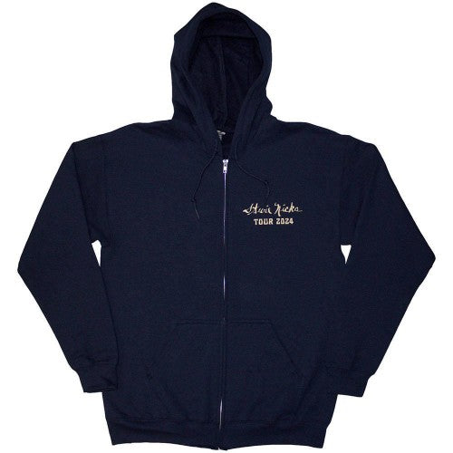 Front - Stevie Nicks Unisex Adult Tour ´24 Live Photo Back Print Full Zip Hoodie