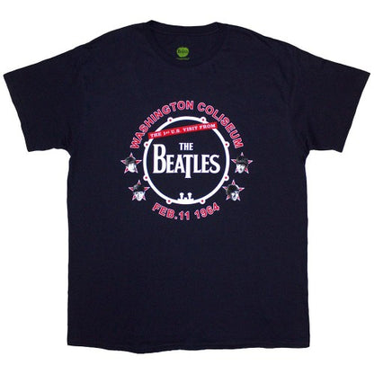 Front - The Beatles Unisex Adult Washington ´64 Drum T-Shirt