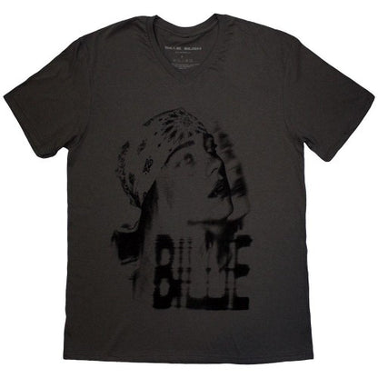 Front - Billie Eilish Unisex Adult Tonal Bandana Photo T-Shirt