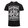 Front - Johnny Cash Unisex Adult Music Rebel T-Shirt