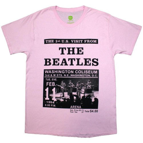 Front - The Beatles Unisex Adult Washington ´64 Promo T-Shirt