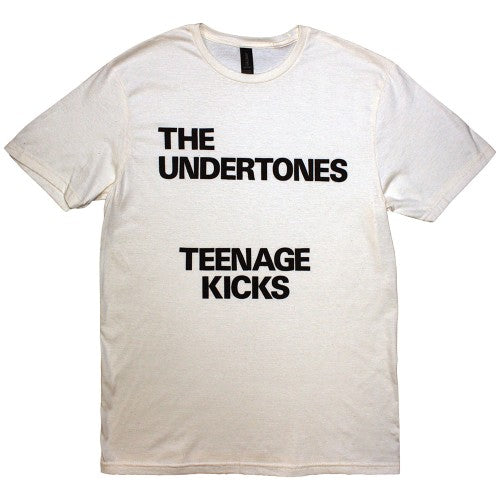 Front - The Undertones Unisex Adult Teenage Kicks Text T-Shirt