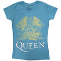 Front - Queen Womens/Ladies Crest T-Shirt