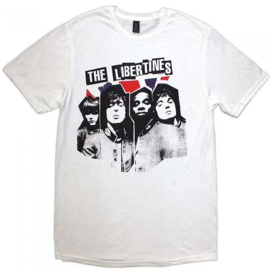 Front - The Libertines Unisex Adult Rip Flag Xerox T-Shirt