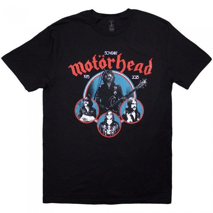 Front - Motorhead Unisex Adult 50 Years Lemmy Circles T-Shirt