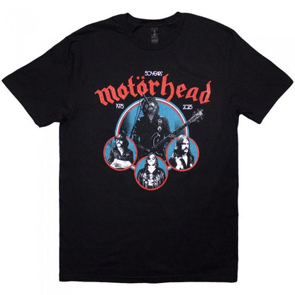 Front - Motorhead Unisex Adult 50 Years Lemmy Circles T-Shirt