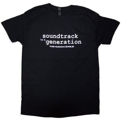 Front - The Human League Unisex Adult Soundtrack To A Generation Back Print T-Shirt