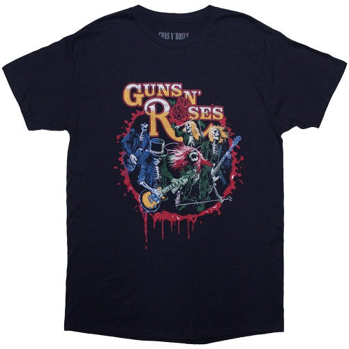 Front - Guns N Roses Unisex Adult Was Here Back Print T-Shirt
