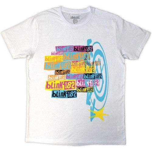 Front - Blink 182 Unisex Adult Stacked Logo T-Shirt