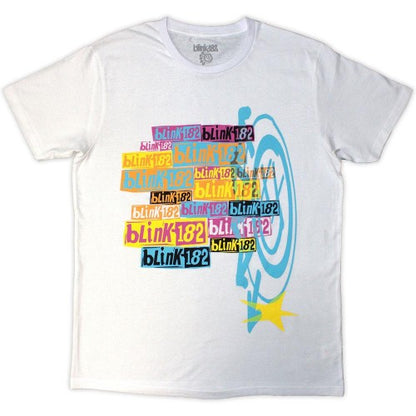 Front - Blink 182 Unisex Adult Stacked Logo T-Shirt
