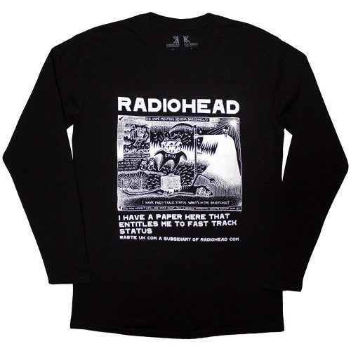 Front - Radiohead Unisex Adult Ice Caps Long-Sleeved T-Shirt