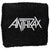Front - Anthrax Unisex Adult Logo Fabric Wristband